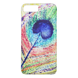 Funda de plumas de pavo real