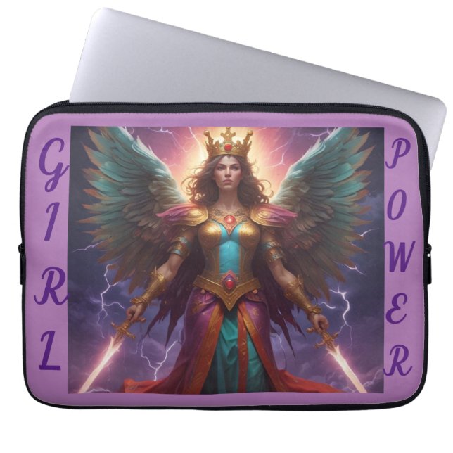 FUNDA de portátil de Chica de IA Power (Frente)