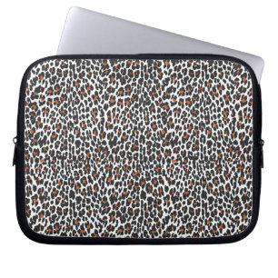 Funda de portátil de impresión de piel de leopardo