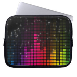Funda de portátil de música Equalizer Disco