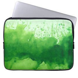 funda de portátil de textura verde de color agua