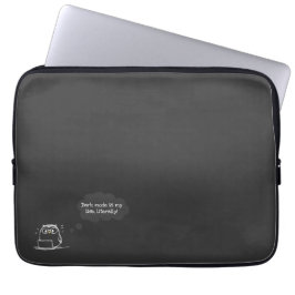 Funda de portátil Lechuza en modo oscuro para entu