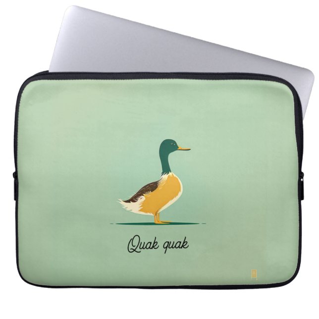 Funda de portátil Mint Duck (Frente)