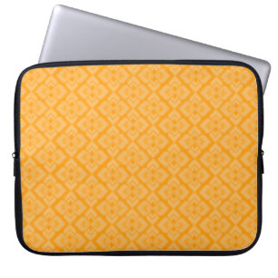 Funda de portátil naranja amarillo inspirado en la