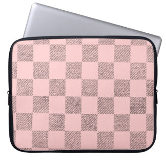 Funda de portátil rosa ligero para cheques