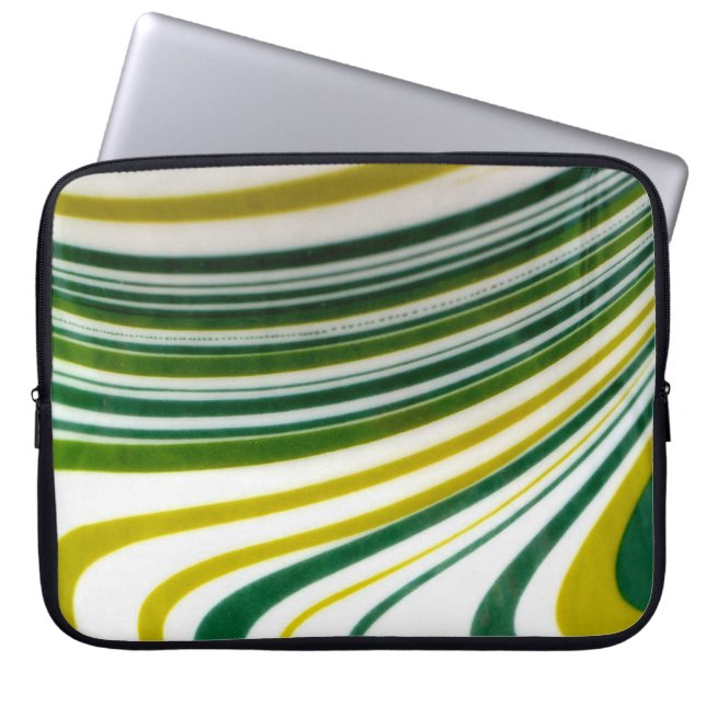 Funda de portátil Swirl Verde (Frente)