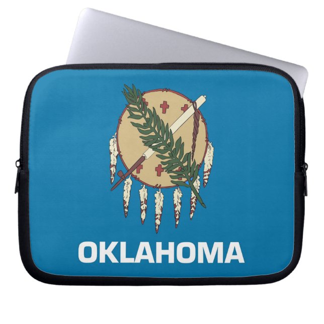 Funda de portátiles Bandera Estatal de Oklahoma (Frente)