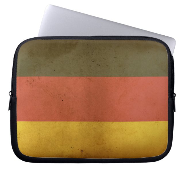 Funda de portátiles con bandera alemana (Frente)