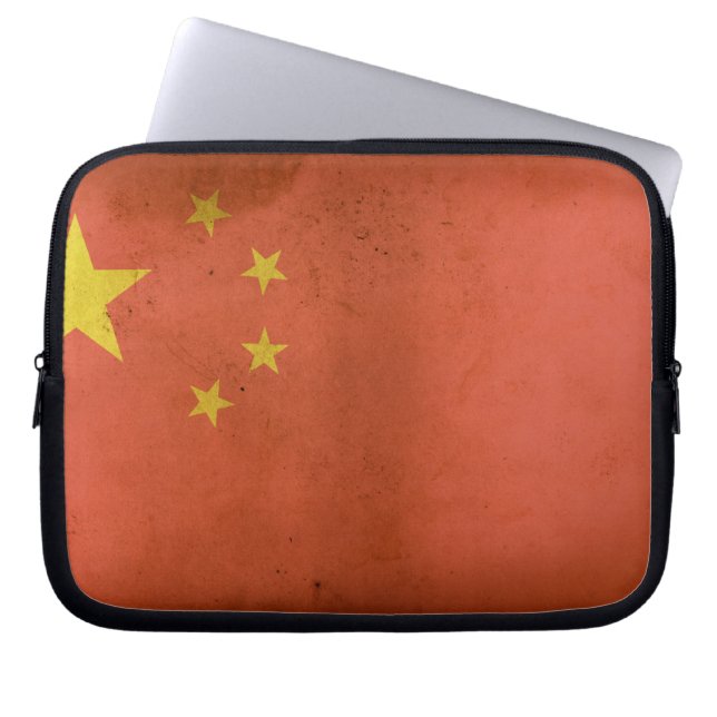 Funda de portátiles con bandera china (Frente)