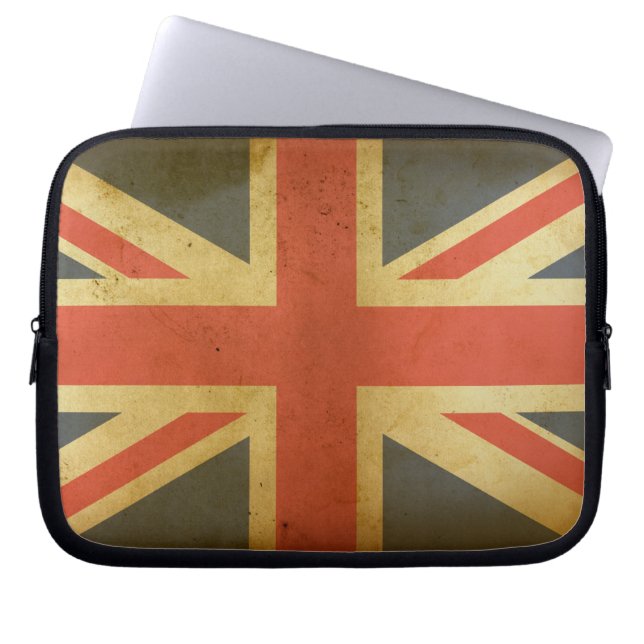 Funda de portátiles de bandera británica (Frente)