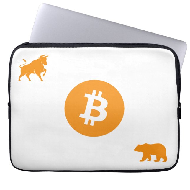Funda de portátiles de Bitcoin (Frente)