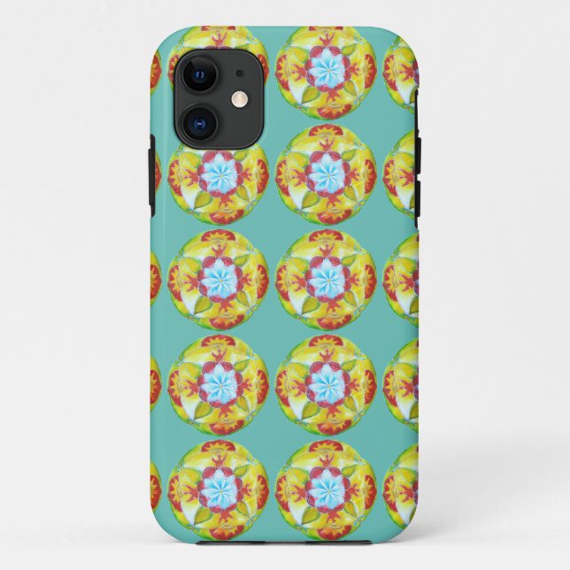 Funda de primavera de Mandala para SE + iPhone 5/5 (Reverso)