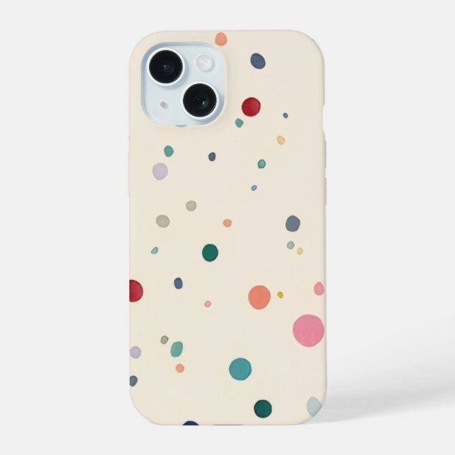 Funda de puntos circulares coloridos para iPhone (Reverso )