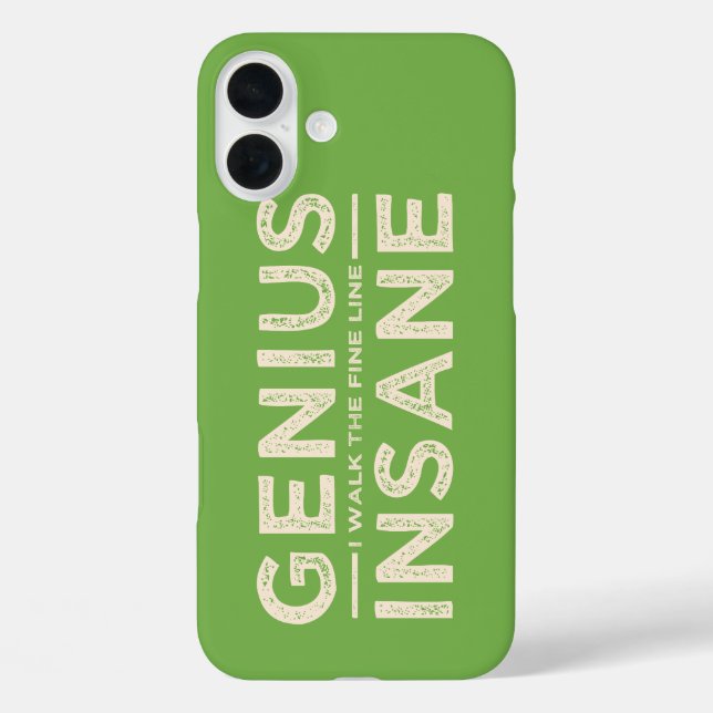 FUNDA de Samsung personalizado GENIUS VS INSANE (Reverso )