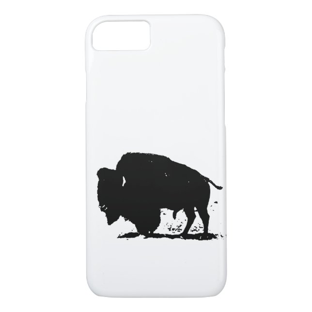 Funda de Silhouette para iPhone 7 de búfalo blanco (Reverso)