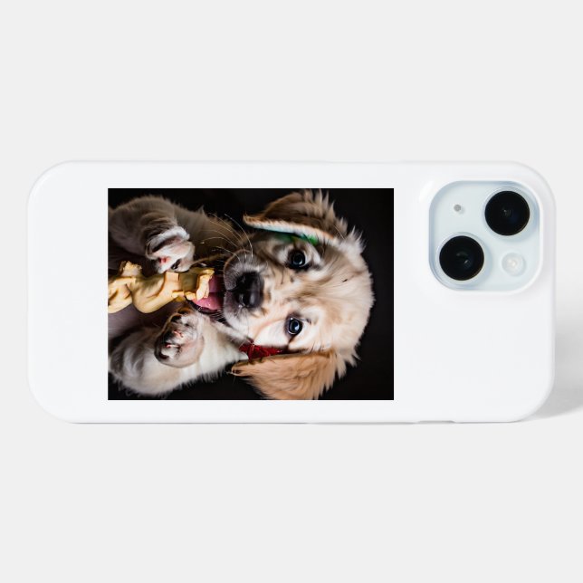 Funda de Sleek Protection White iphone15 (Reverso (Horizontal) )