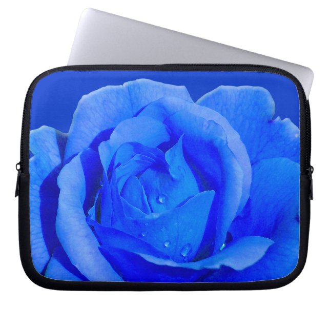 Funda de tableta azul Rosa de la manga de la lapto (Frente)