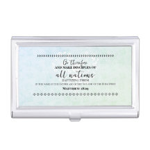 Funda de tarjetas de visita para la religión misio