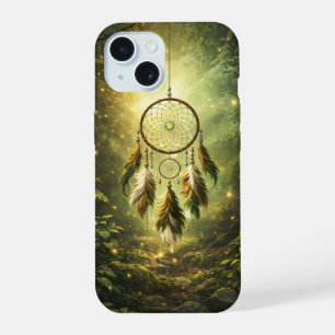 Funda de teléfono atrapasueños del bosque místico