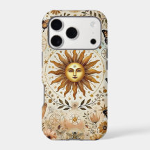Funda de teléfono botánica del sol celestial vinta