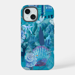 Funda de teléfono Collage Océano Azul