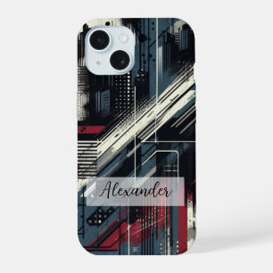 Funda de teléfono con arte de grafiti brillante y