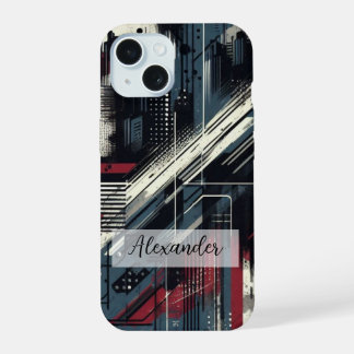 Funda de teléfono con arte de grafiti brillante y