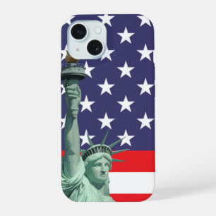 Funda de teléfono con bandera americana 