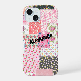 Funda de teléfono con collage de patchwork, colori