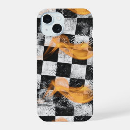 Funda de teléfono con diseño de llamas de carreras