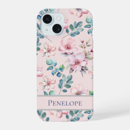 Funda de teléfono con elegante estampado floral ro