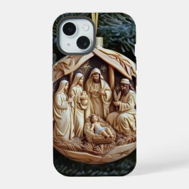Funda de teléfono con escena de la Natividad crist