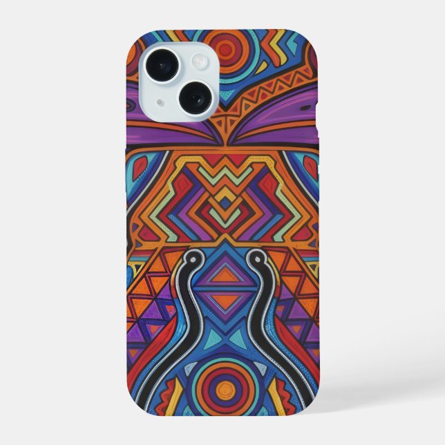 Funda de teléfono con espíritu animal vibrante Hui (Reverso )