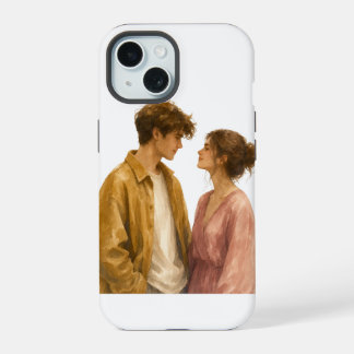 Funda de teléfono con ilustración de pareja estéti