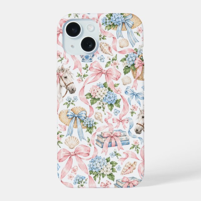 Funda de teléfono con lazo/flor (Reverso )