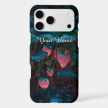 Funda de teléfono con monograma de flor abstracta