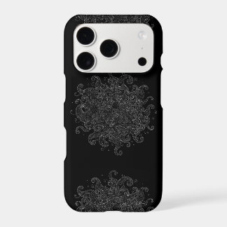 Funda de teléfono con olas abstractas delineadas e