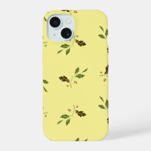 Funda de teléfono con patrón de hojas de roble y b