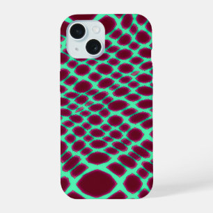 Funda de teléfono con patrón de rejilla moderna ab