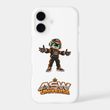 Funda de teléfono con personaje de robot de IA fut