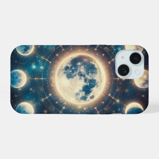 funda de teléfono con tema celestial