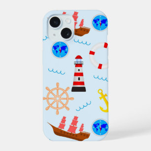 Funda de teléfono con tema náutico