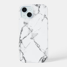 Funda de teléfono con textura de mármol blanco clá