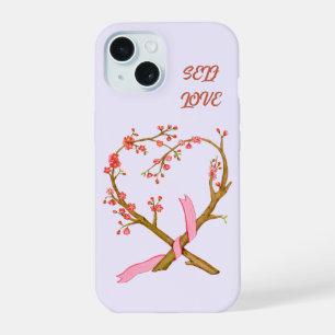 Funda de teléfono Corazón de Flor de Cerezo Amor P