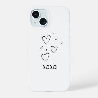 Funda de teléfono corazón XOXO