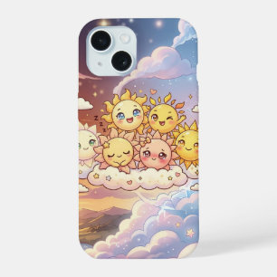 Funda de teléfono Cute Sun Friends Sky