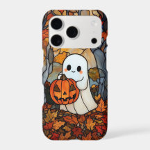 Funda de teléfono de calabaza fantasma linda - Hoj
