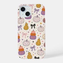 Funda de teléfono de calabaza linda de otoño