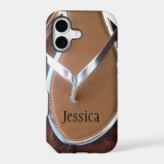 Funda de teléfono de chapita plateada
