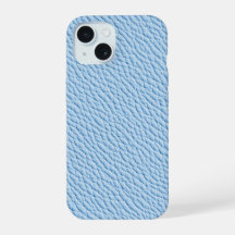 Funda de teléfono de cuero sintético azul claro